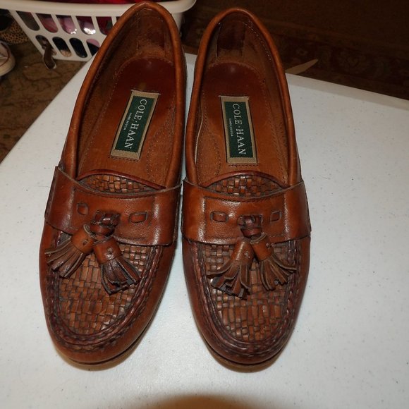Cole Haan Brown Leather Loafers Sz 6.5N - Picture 1 of 7